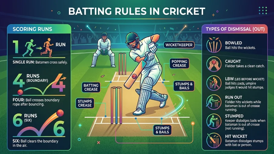 Batting Rules in Cricket