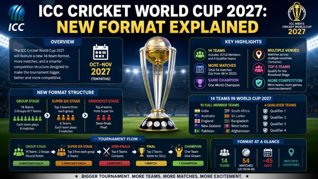 ICC Cricket World Cup 2027 New Format