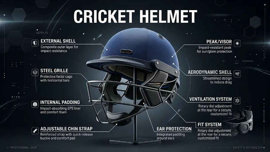 cricket helmet