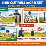 Run Out Rule in Cricket