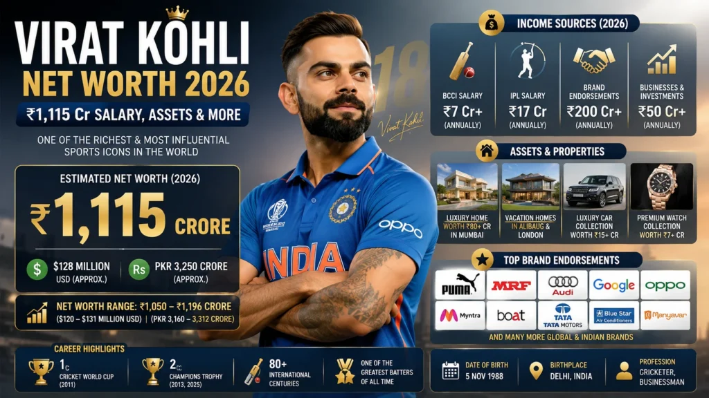 virat kohli net worth