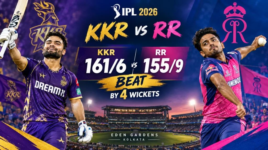KKR vs RR | A Complete IPL 2026 Match Analysis
