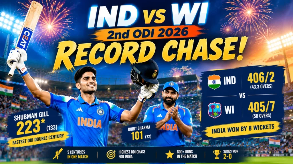 IND vs WI 2nd ODI 2026
