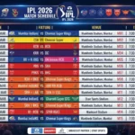ipl 2026 match schedule