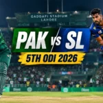 Pak vs Sri Lanka 5th ODI match 2026