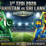 Pakistan vs Sri Lanka 1st T20I 2026